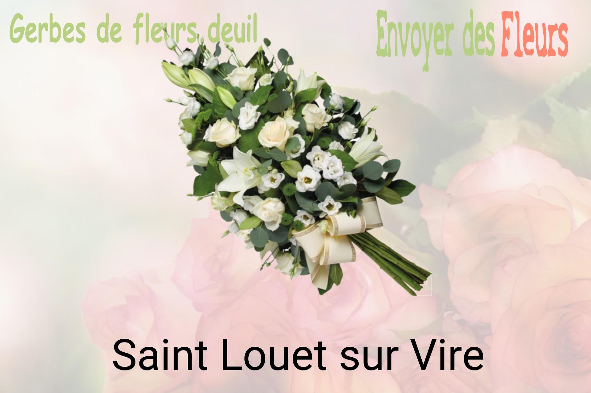 Gerbe de fleurs de deuil livrée à Saint-Louet-sur-Vire